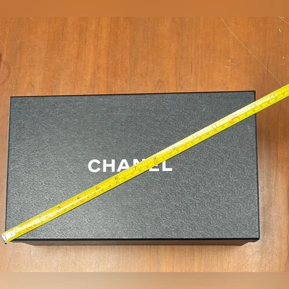 Chanel Lambskin Leather Cap Toe Espadrilles Loafer Flat Beige/Black Women's 37 - Picture 9 of 9